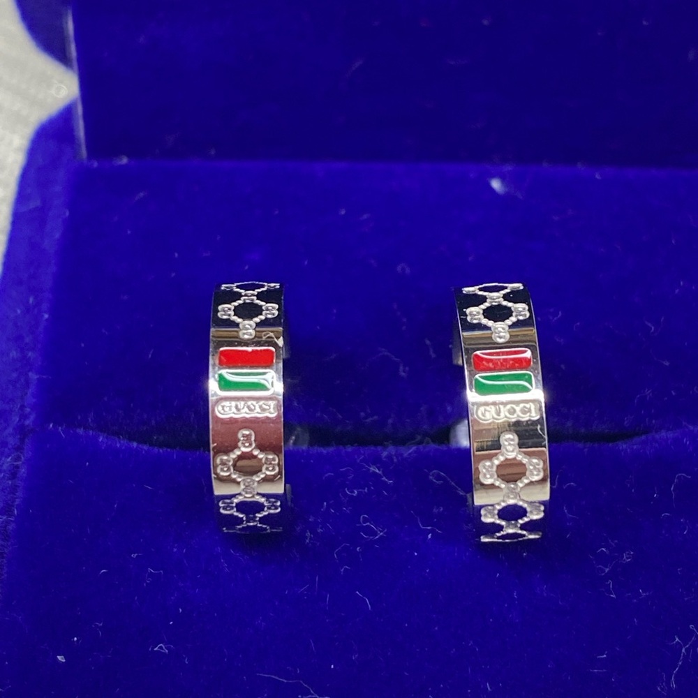 Gucci Silver and Multicolor Earrings